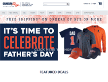 Tablet Screenshot of gamedayspirit.com